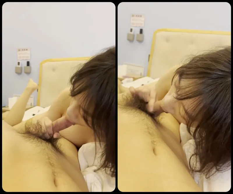 Nhân tình ngoan liếm láp buồi bự của anh